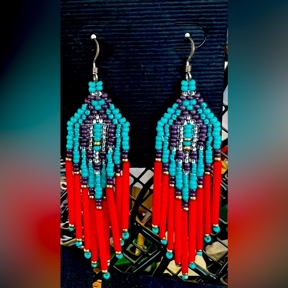 Beautiful Beaded earrings handmade